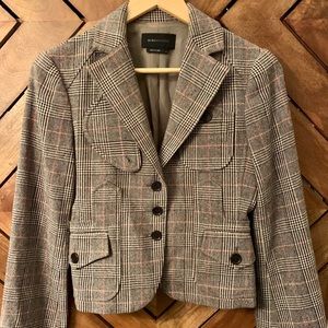 BCBG Max Azria Plaid Blazer